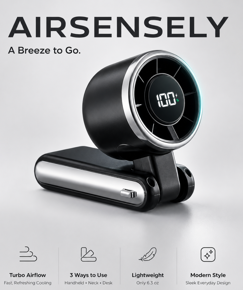Airsensely™ Portable Handheld Turbo Fan
