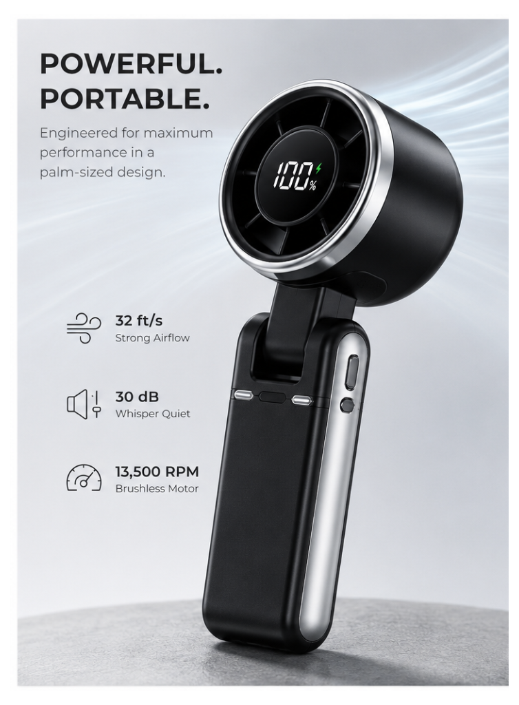 Airsensely™ Portable Handheld Turbo Fan