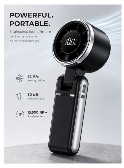 Airsensely™ Portable Handheld Turbo Fan